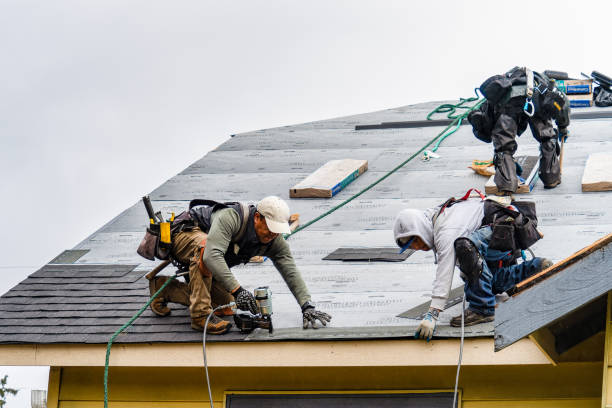 Professional Gutter Installation technician working in Middleton, WI